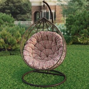 Подушка для садовых качелей, круглая напольная сидушка Минас, розовый