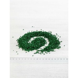 Резиновая крошка, окрашенная, зеленая, 1 кг (1,6 л)