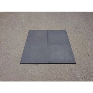 Резиновая плитка Ecostep 500х500 мм , толщина 16 мм цвет серый