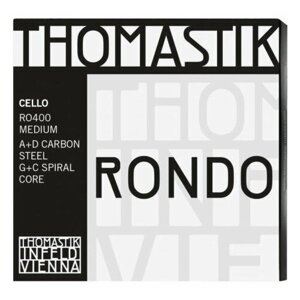 RO400 Rondo Комплект струн для виолончели размером 4/4, среднее натяжение, Thomastik