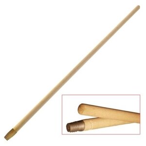 Ручка для метлы, 120см, деревянный с резьбой (601829)