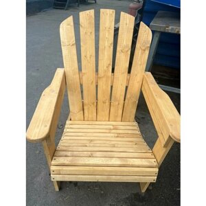 Садовое кресло "Адирондак" из массива сосны от бренда "Woodpeckersha"
