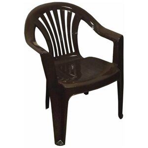 Садовое кресло, Садовый стул, Полипропилен, 56.7х57.8х82.5 см, цвет шоколад