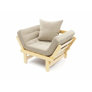 Садовое кресло Soft Element Снорри, деревянное, бежевый-желтый, массив дерева, на террасу, на веранду, для дачи, для бани