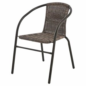 Садовый стул "TMX Тиффани", коричневый, искусственный ротанг, 53x73x59см, 3,1кг