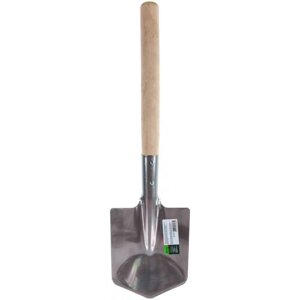 Саперная лопата СИБРТЕХ нержавеющая сталь, деревянный черенок 61439