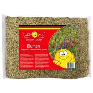 Семена газонной травы Цветочный Blumen 300г для дачи, сада, огорода, теплицы / рассады в домашних условиях