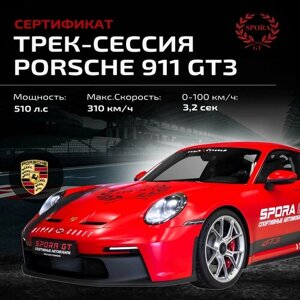 Сертификат на трек сессию на Porsche 911 GT3