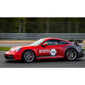Сертификат в подарочной упаковке Заезд за рулем Porsche-911 GT3, трек-сессия 15 мин. (Подмосковье) (Московская область)