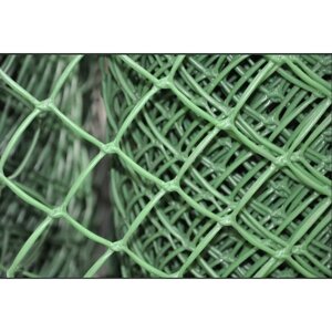 Сетка пластиковая для птичника, ячейки 30х30 мм, рулон 1х10 метров (Хаки)