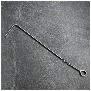 Шафран Кочерга из нержавеющей стали, ручка - кольцо, ширина - 12 мм, 47 см