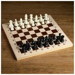 Шахматные фигуры, пластик, король h-9 см, пешка h-41 см