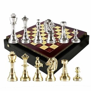 Шахматный набор Стаунтон, турнирные KSVA-MP-S-34-36-RED