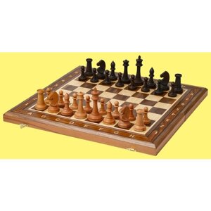 Шахматы Барселона (орех, утяжелённые, клетка 4,7 см)