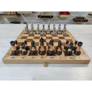 Шахматы Итальянский дизайн 41.5 см светлые