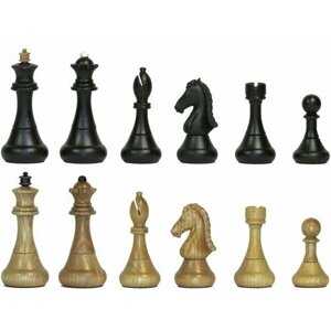Шахматы классические стандартные деревянные утяжеленные (высота короля 4,00) 43х43 см 999-RTC-3859
