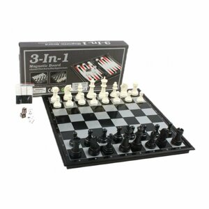 Шахматы - шашки - нарды магнитные (3 в 1) (31 см)
