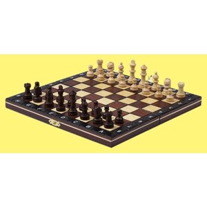 Шахматы Вояж (магнитные, коричневые)