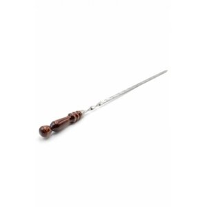 Шампур с деревянной ручкой для мяса 12 мм - 45 см