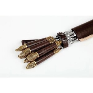 Шампура, подарочный набор для охотника, шампура с деревянной ручкой, 6 шт, 70 см