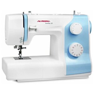 Швейная машина Aurora SewLine 50, бело-голубой