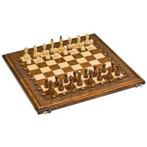 Simonyan Шахматы + нарды резные Гамбит 1, 60 игровая доска в комплекте
