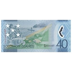 Соломоновы острова 40 долларов 2018 г. 40-летие независимости» UNC Полимер