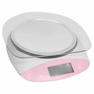 STINGRAY ST-SC5101A белый/розовый весы кухонные со встроенным термометром