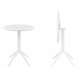 Стол пластиковый складной Siesta Sky Folding Table Ø60 Белый