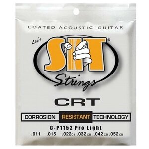 Струны для акустической гитары SIT CP1152, Phosphor CRT Pro Light, 11-52