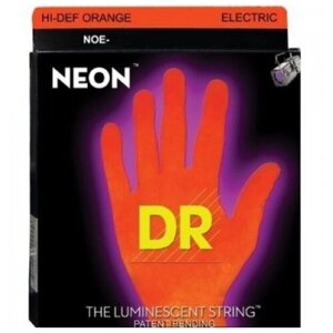 Струны для Электрогитары 10-46 DR NOE-10 Neon Оранжевые