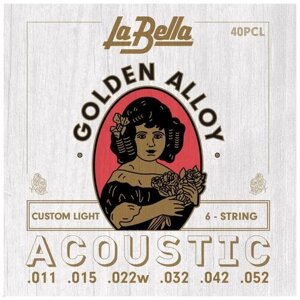 Струны для гитары La Bella 40PCL Custom Light