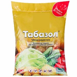 Табазол (зольно-табачная пыль) 1 кг. Удобрение, содержащее калий, фосфор и другие микроэлементы, улучшающие питание растений