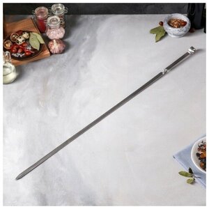 TAS-PROM Шампур армянский, ручка металл, 72 см х 2 мм, рабочая часть 60 см
