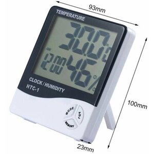 Термометр-гигрометр OT-HOM11 (часы, будильник)