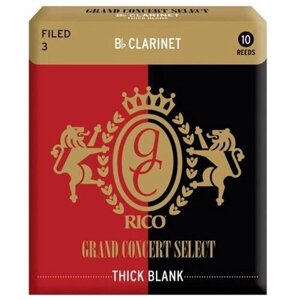 Трости для кларнета Bb DAddario RGT10BCL300 Grand Concert Select Thick Blank