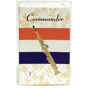 Трости для саксофона сопрано Commander SR1021 2.5