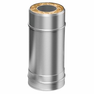 Труба-сэндвич Flue Line L500 d210х150 мм оцинкованная 0,5+0,5 мм (конденсат)