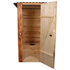 Туалет дачный, деревянный, 202 118 120 см, 3-го сорта, «МегаЭконом»