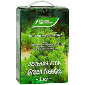 Удобрение Буйские удобрения Зеленая игла от побурения хвои, 1 л, 1 кг, 1 уп.