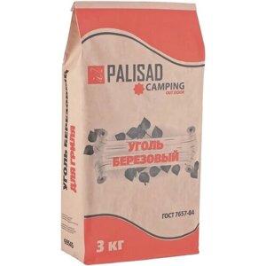 Уголь PALISAD берёзовый 3кг / 2 шт