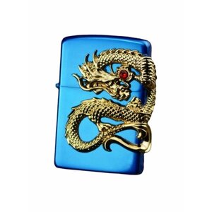 USB зажигалка синяя Дракон