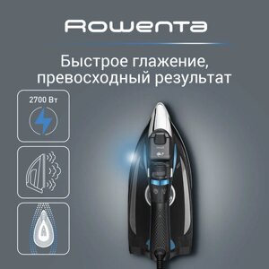 Утюг Rowenta Focus Excel DW5310D1, 2700 Вт, черный/синий