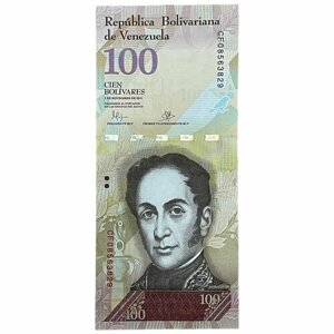 Венесуэла 100 боливаров 2015 г. (Серия CF)