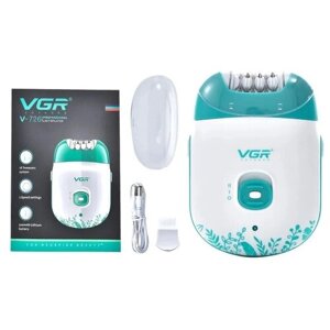 VGR Эпилятор беспроводной V-726 / Эпилятор женский / Электроэпилятор / Электроэпилятор для женщин