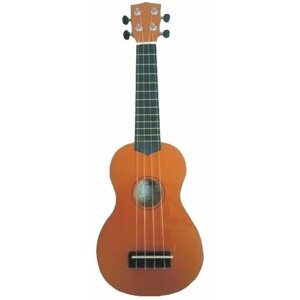 WIKI UK10G OR гитара укулеле сопрано, клен, цвет оранжевый глянец, чехол в комплекте