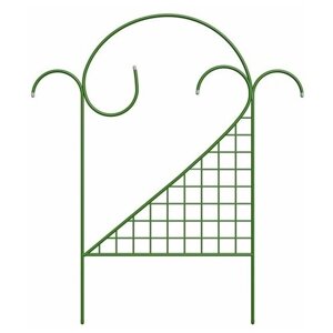 Забор декоративный / бордюр / заборчик / ограждение садовое декоративное / бордюрная лента садовая / для клумб , для грядок , для цветов / Комбинированный 5 секций 0,88 х 0,76 м