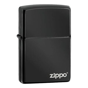 Zippo Classic зажигалка бензиновая Ebony Zippo Logo 60 мл 56.7 г