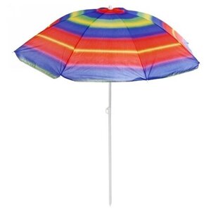 Зонт пляжный D=170см, h-190см «Радуга» ДоброСад