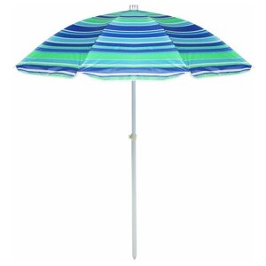 Зонт пляжный "Модерн" с серебряным покрытием, d=240 cм, h=220 см, цвета микс. В упаковке шт: 1
